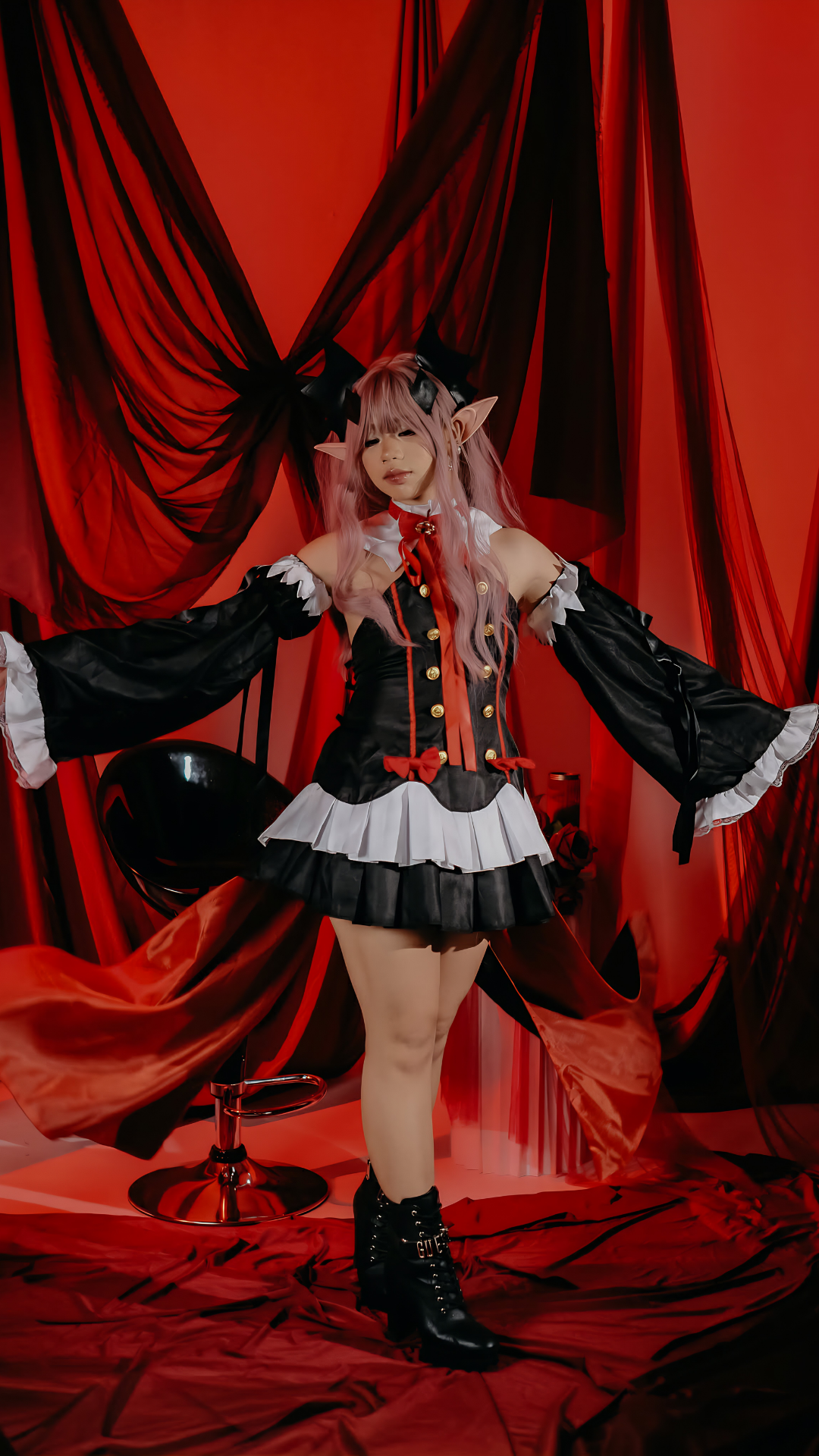 Dhafney in a gothic fashion portrait